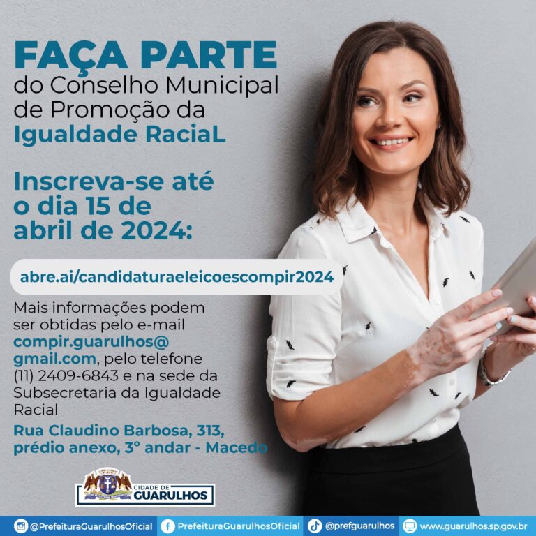 Conselho da Igualdade Racial recebe inscrições para escolha de representantes da sociedade civil