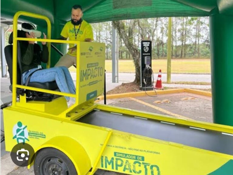 Maio Amarelo leva simulador de impacto à praça no Jd. Vila Galvão na segunda-feira