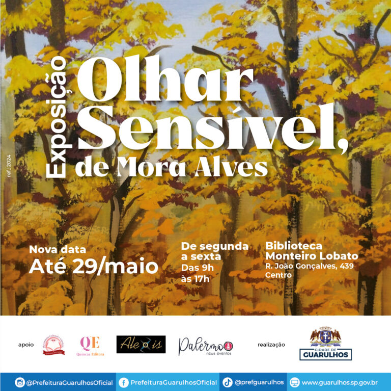Exposição Olhar Sensível fica na Biblioteca Monteiro Lobato até 29 de maio
