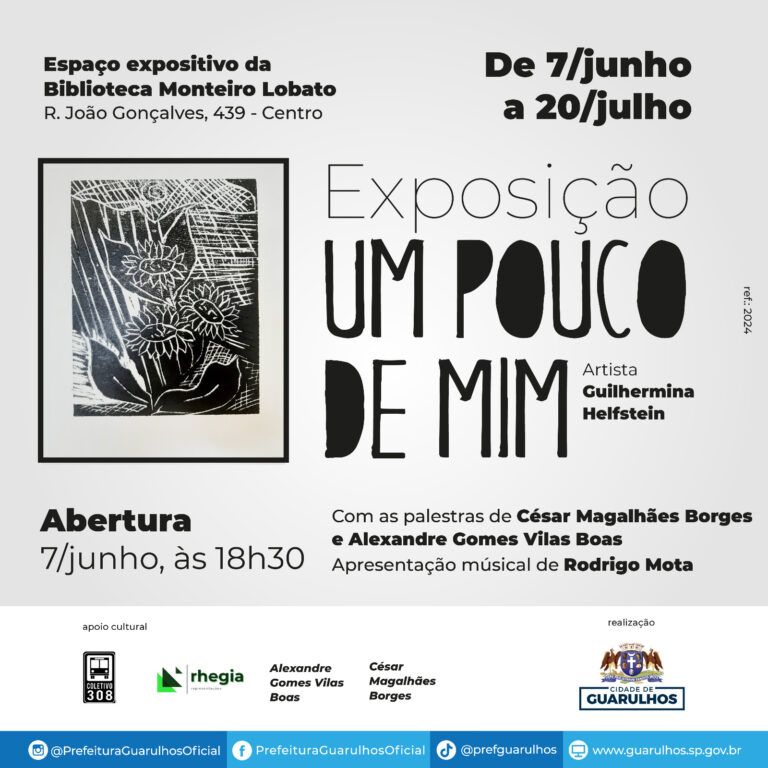 Exposição Um Pouco de Mim estreia sexta-feira na Biblioteca Monteiro Lobato