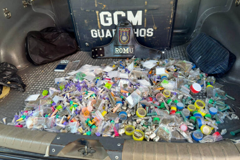 GCM apreende quase 5 kg de entorpecentes e prende um homem por tráfico