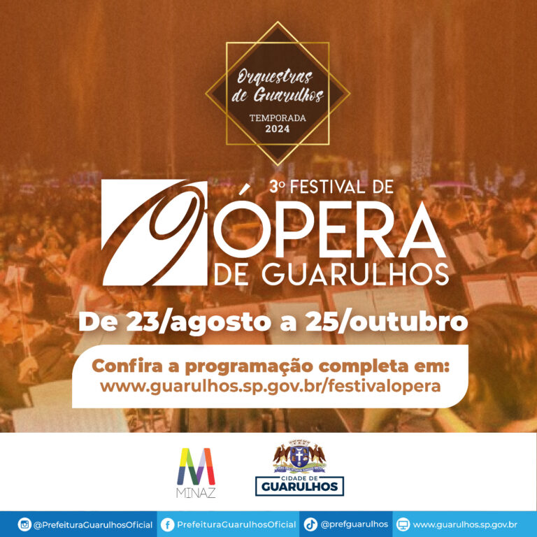 Terceira edição do Festival de Ópera de Guarulhos acontece entre agosto e outubro