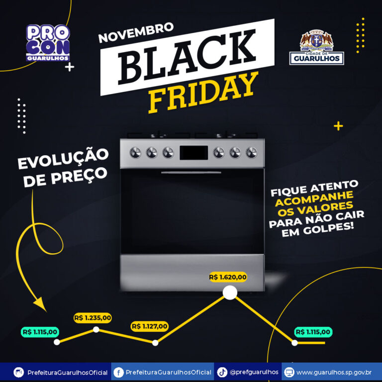Procon Guarulhos alerta e orienta a população para evitar possíveis golpes na Black Friday