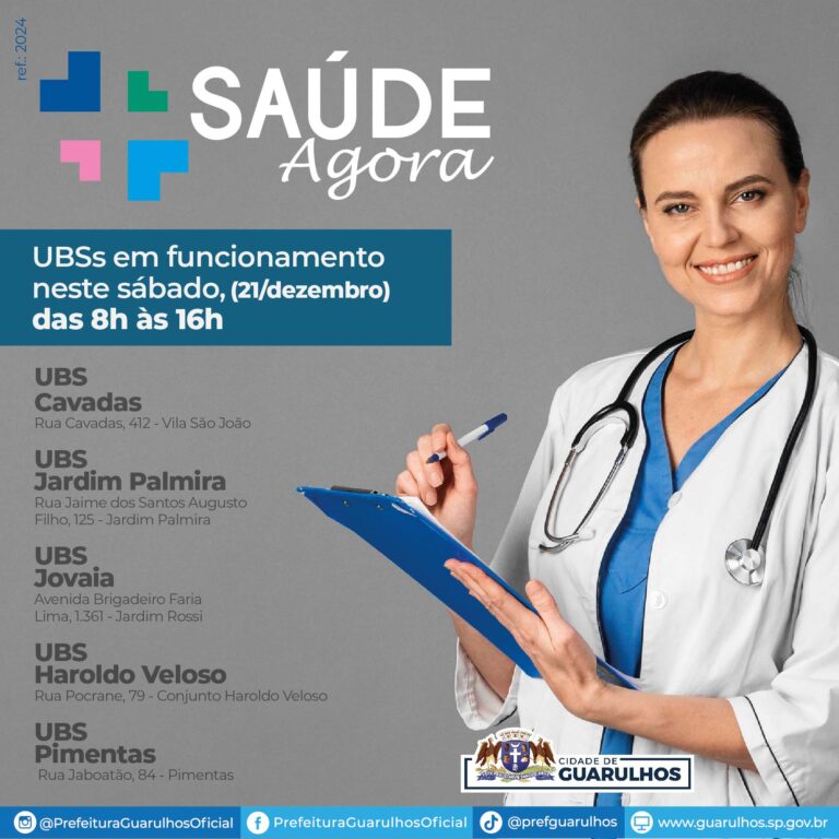 Saúde Agora encerra 2024 com a abertura de cinco UBS neste sábado
