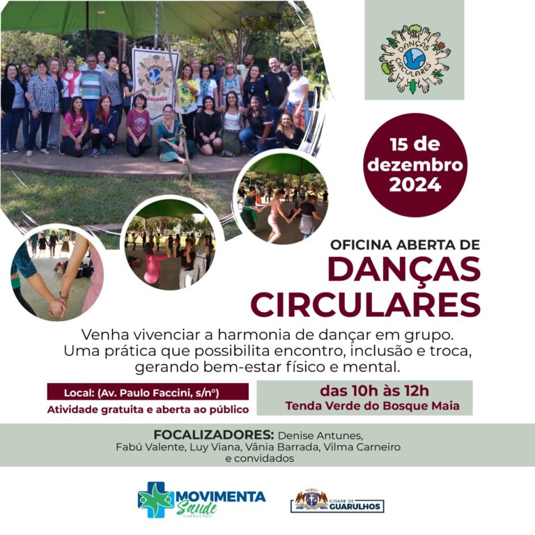Bosque Maia recebe a última Oficina de Danças Circulares do ano