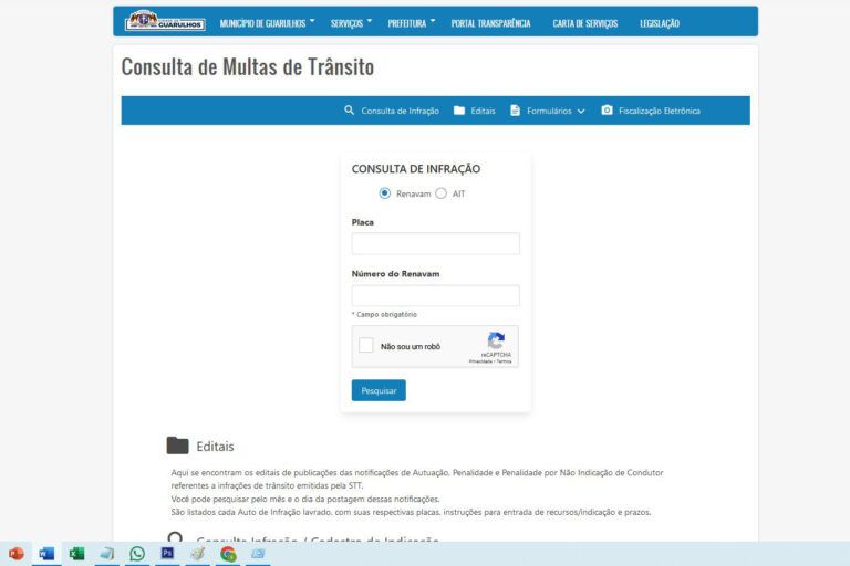 Condutor guarulhense já pode protocolar recursos de multas pelo site da Prefeitura