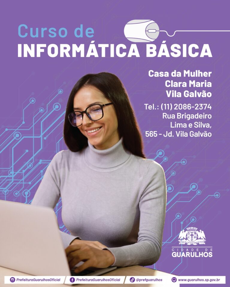 Prefeitura inicia aulas de costura e informática na Casa da Mulher Vila Galvão na próxima semana