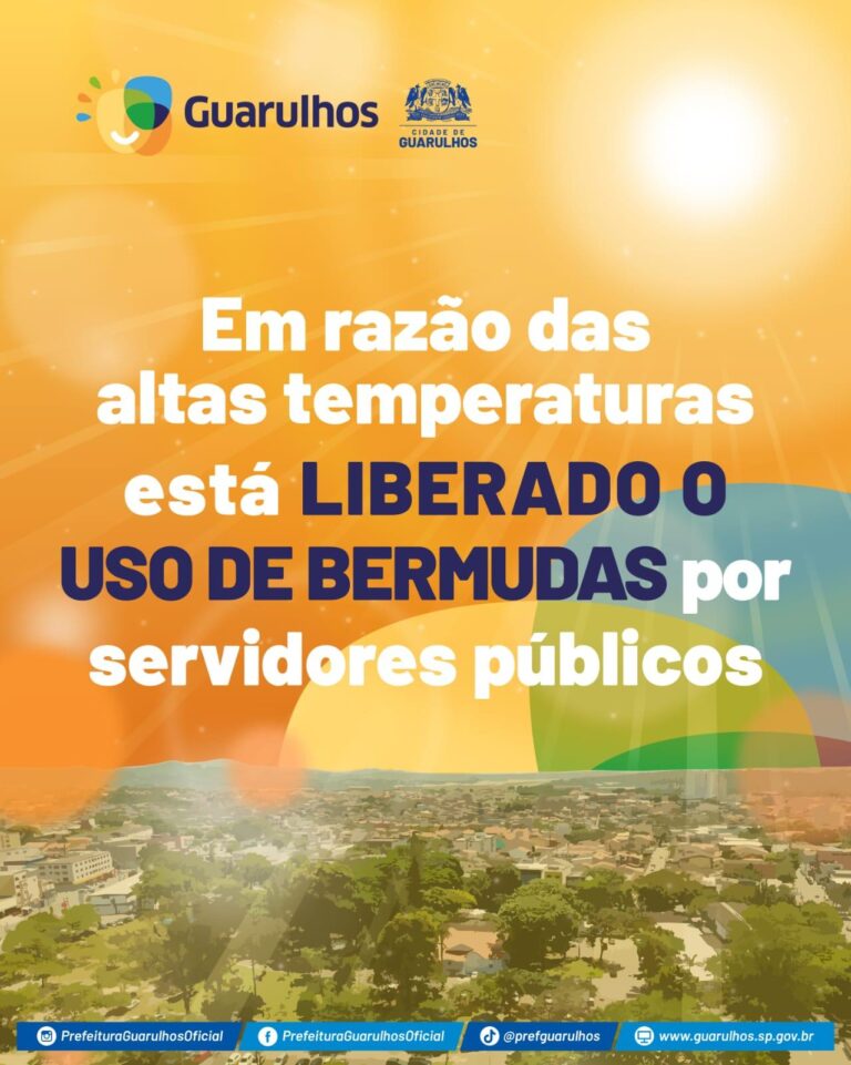 Prefeitura adota o uso de roupas leves para servidores em razão das altas temperaturas
