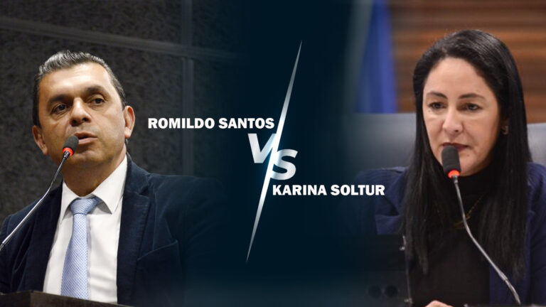 Karina e Romildo Santos em pé de Guerra.