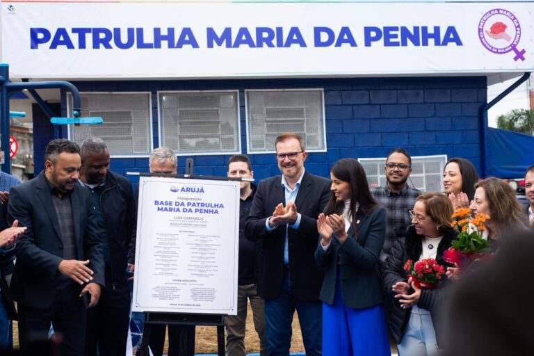 ARUJÁ INAUGURA BASE DA PATRULHA MARIA DA PENHA E REAFIRMA COMPROMISSO COM A PROTEÇÃO ÀS MULHERES