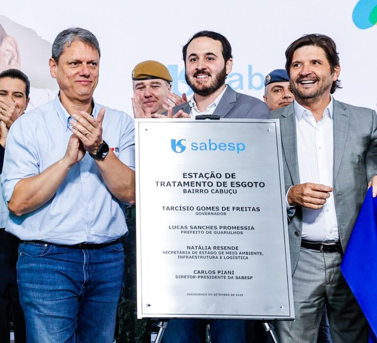 Prefeitura de Guarulhos e Sabesp tratam esgoto com tecnologia pioneira