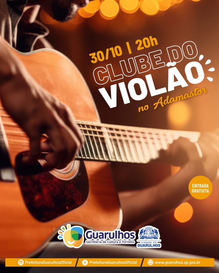 Clube do Violão faz show gratuito no Teatro Adamastor no próximo dia 30