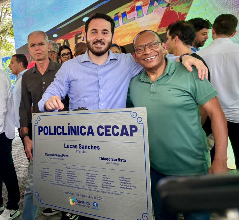 Prefeito Lucas Sanches entrega primeira Policlínica no Cecap com avanço histórico na saúde