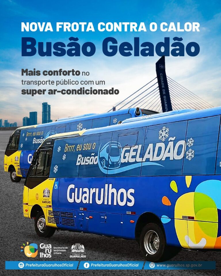 Prefeitura lança o programa Geladão e inicia renovação da frota de ônibus com ar-condicionado