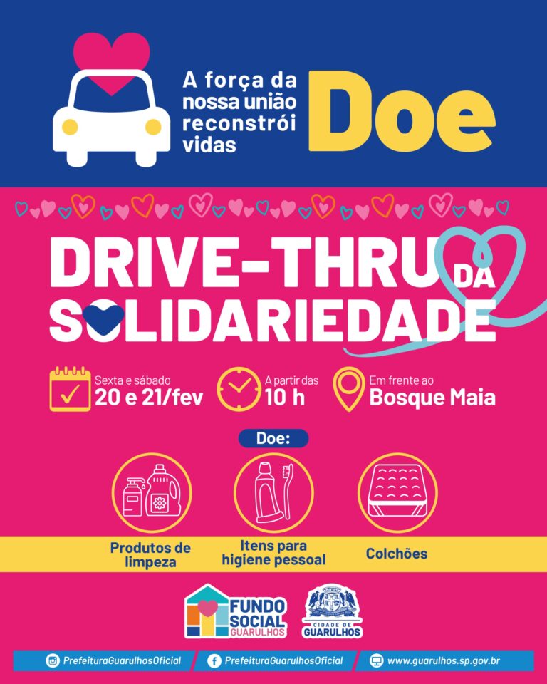 Fundo Social e Prefeitura lançam Drive-Thru da Solidariedade para arrecadar doações às vítimas das chuvas