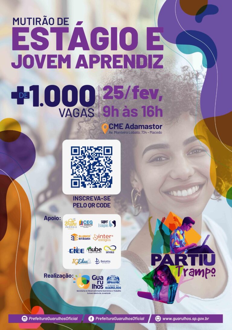 É amanhã! Mutirão no Adamastor oferece mais de 1.000 vagas de estágio e Jovem Aprendiz