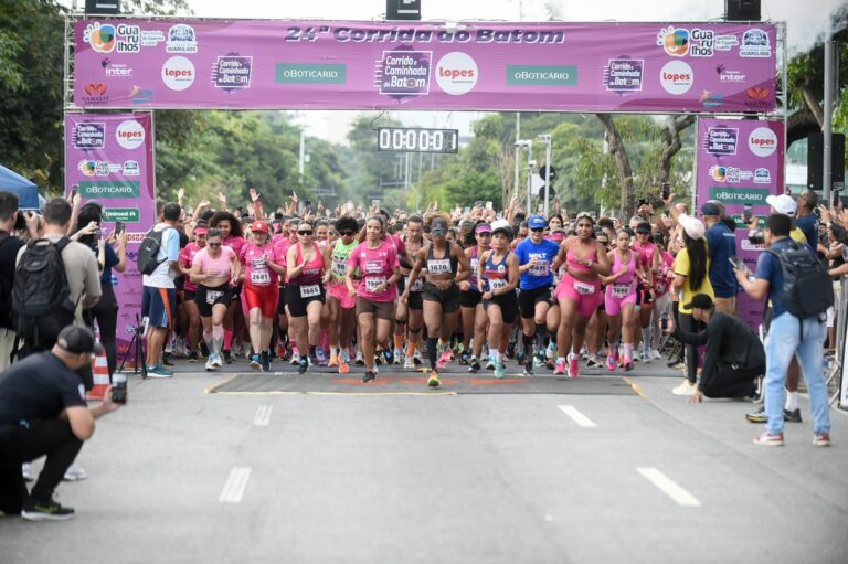 Corrida e Caminhada do Batom 2026 reúne mais de 5 mil participantes e celebra o protagonismo feminino em Guarulhos