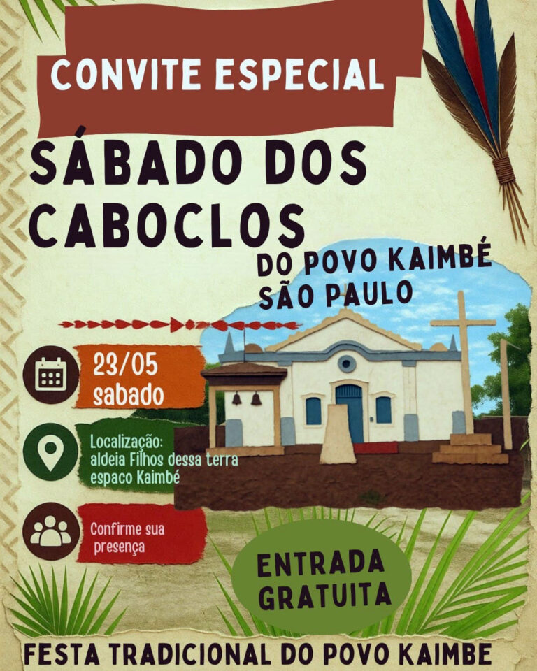 Aldeia Filhos Desta Terra promoverá o Sábado dos Caboclos